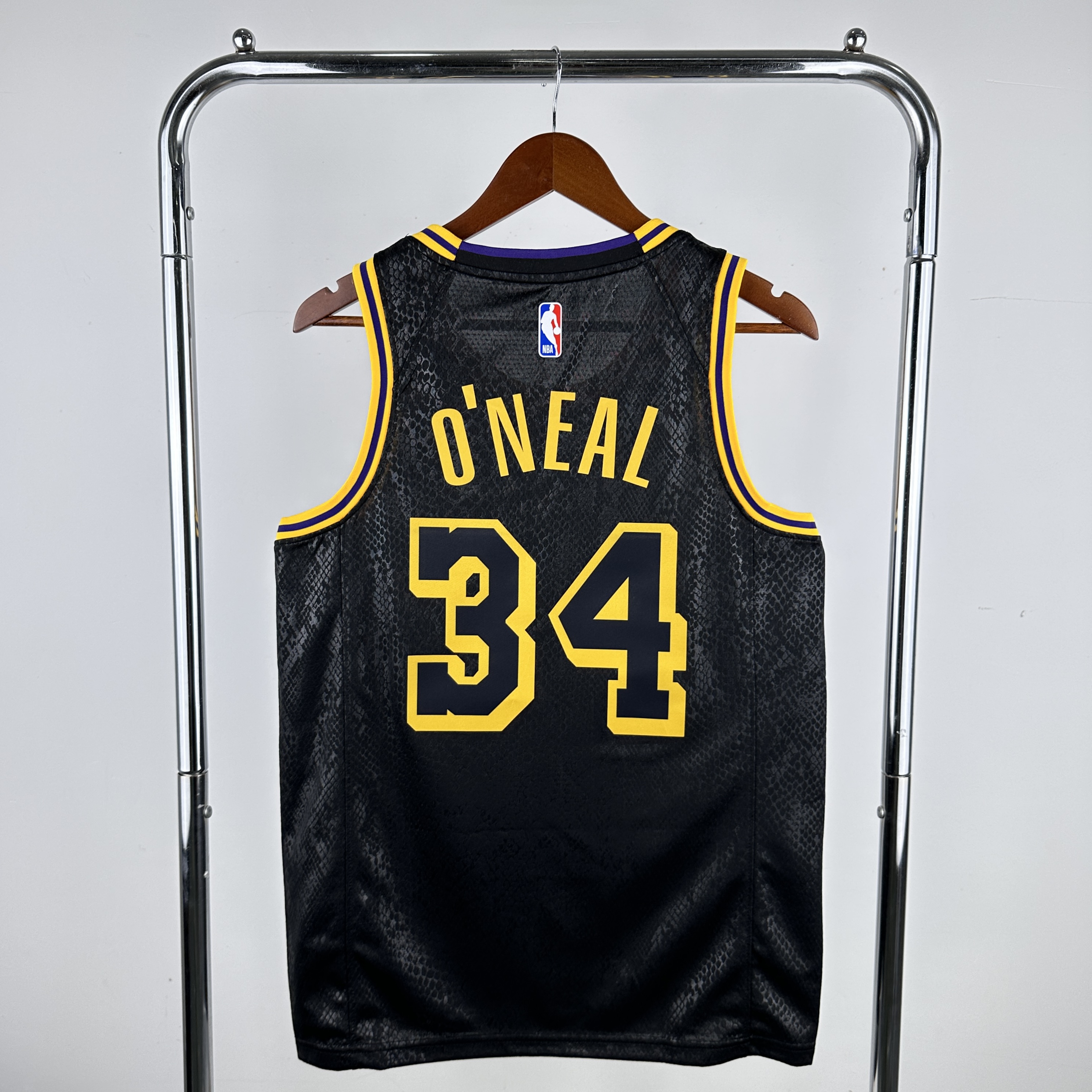 Men Los Angeles Lakers 34 Oneal Stitched Black Nike NBA 2024 Jersey
